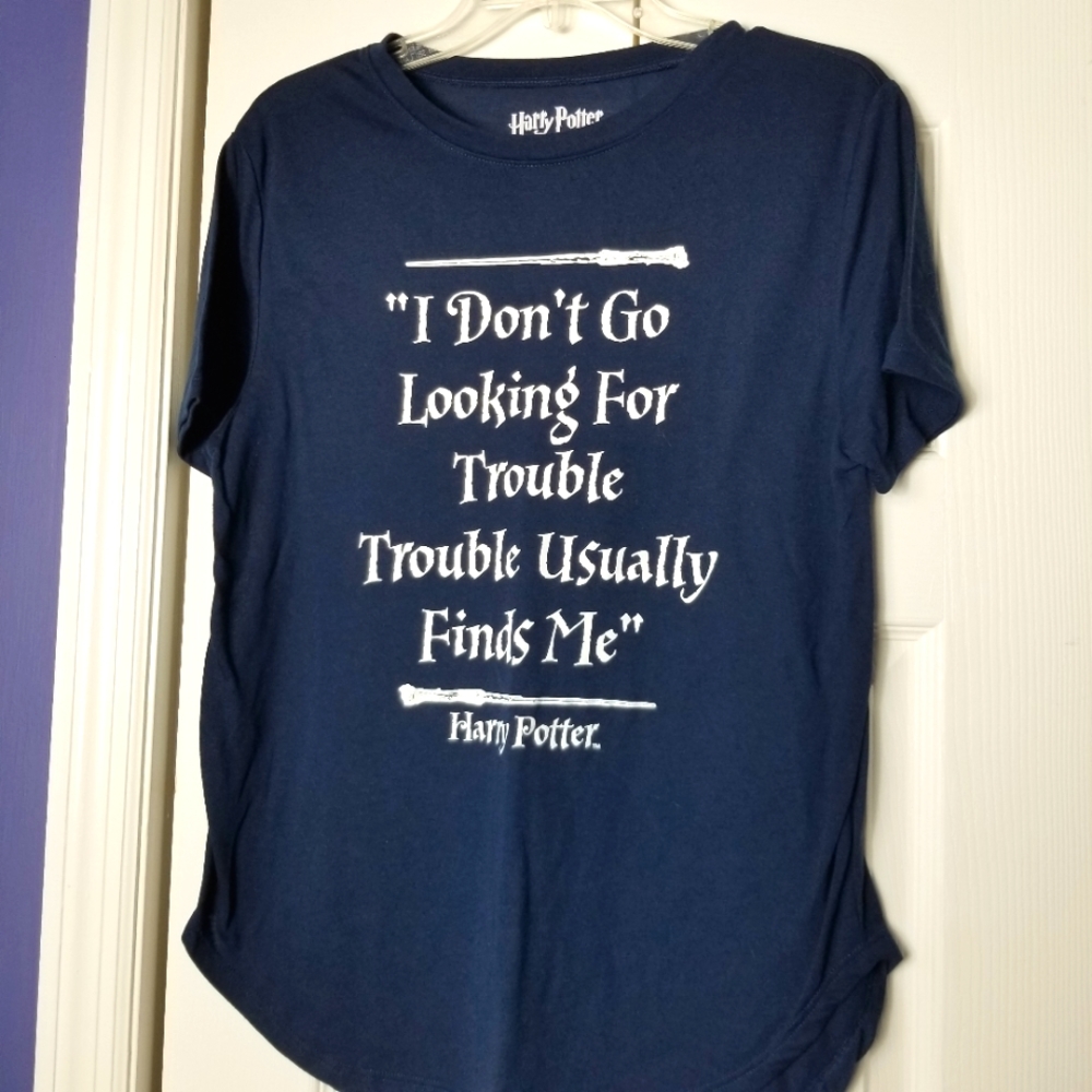 Harry Potter Looking For Trouble Quote Tee